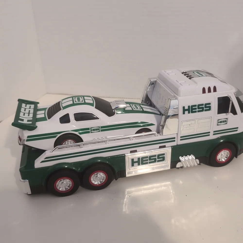 Toy Truck and Race Car‎ - Green and White
